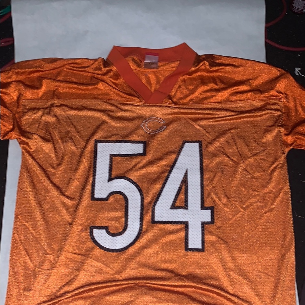 NFL Orange Football Jersey 54 Athletic Mesh